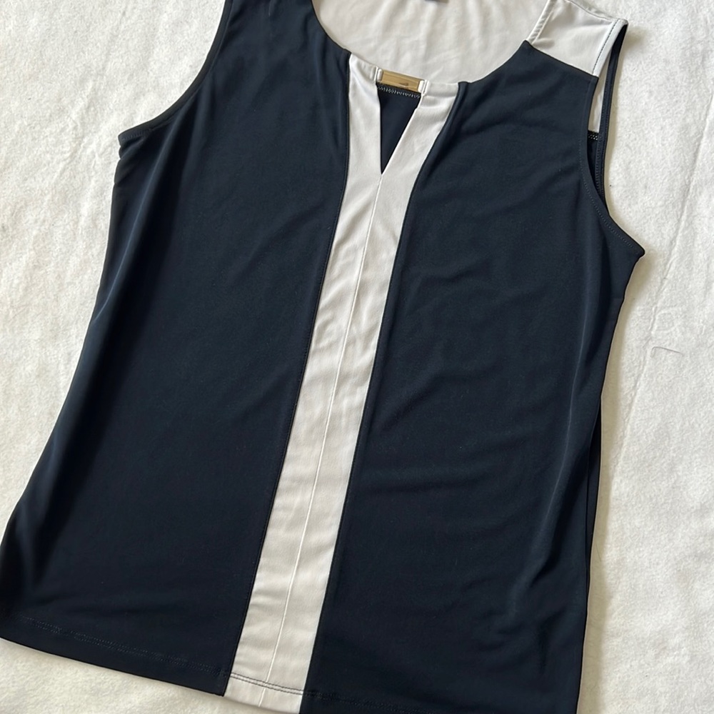 Jones New York navy blouse tank Small